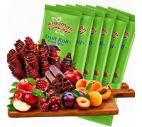 Anjoman 7 Fruity Mix Dried Fruit Leather Bar, 100g x 6 Sheets Snacks Bar, Lavashak No Added Sugar Vegan Snacks, Fruit Roll Ups, 40x14CM