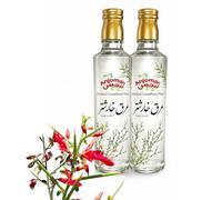 Anjoman Camelthorn Water 2x 500ml - Premium Distilled Camelthorn Herbal Water (Kharshotor) - Natural Aromatic Herbal Distillate for Beverages Wellness Pure Plant Essence Glass Bottle Value Multipack