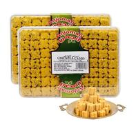 Anjoman Chickpea Candy Biscuits - Traditional Persian Roasted Chickpea Cookies Sweet Dessert Treat, 500g (Pack of 2)