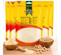 Anjoman Chickpea Flour 500g Total (5 x 100g Bulk Pack) - Premium Finely Ground Gram Flour/Besan - Gluten-Free & Vegan Protein Flour for Baking, Crispy Batters, Pakoras & Falafel - Pack of 5