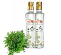 Anjoman Dill Water 2x 500ml - Premium Distilled Dill Herbal Water - Natural Aromatic Distillate for Cooking, Beverages & Digestive Wellness - Pure Herbal Essence - 500ml Glass Bottle Value Multipack