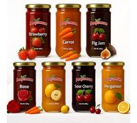 Anjoman Fruit Jam Combo | | Custom - Pack of 3 x 300g | Delicious Flavors, Natural, Smooth and Aromatic Spreads for Breakfast & Desserts, Handmade & Family Loved Fruit Jams
