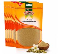 Anjoman Ground Cardamom Powder 100g - Premium Aromatic Cardamom Spice for Baking, Tea, Coffee & Desserts - Finely Milled Green Cardamom - 100% Pure & Natural - 100g Pack Pack of 5