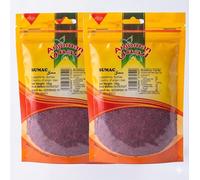 Anjoman Ground Sumac Spice 2x100g | Pure Middle Eastern Somagh Seasoning Powder for Kebab, Hummus & Salad | Natural Lemony Salt Alternative (200g)