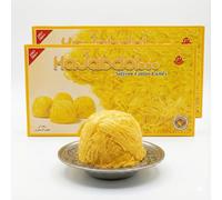 Anjoman Hajabdollah Saffron Cotton Candy - Premium Pashmak | Authentic Hand-Pulled Floss | Traditional Saffron Flavoured Dessert | Sweet Treat Gift Box - 350g (Pack of 2)
