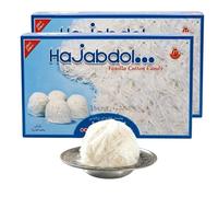 Anjoman Hajabdollah Vanilla Cotton Candy - Premium Pashmak | Authentic Hand-Pulled Floss | Soft Melt-in-the-Mouth Dessert | Sweet Treat Gift Tub - 350g (Pack of 2)