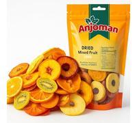 Anjoman Mix Dry Fruits - 250g, Sun Dried Apple, Plum, Kiwi, Peach, Orange, Persimmon, Tangerine, Pear Healthy & Natural Vitamins Rich, High Fibre Ready to Eat Snack with Antioxidants Dried Fruits