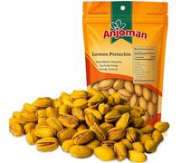 Anjoman Pistachios Lemon Glaze 800g - Roasted Jumbo Pistachios with Lemon Flavour | Freshly Roasted | Vegan Friendly Snack