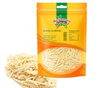 Anjoman Premium Almonds - 60g, Sliced Almonds, Healthy & Natural Vitamin E Rich Plant Based Protein, Ready to Eat Snack with High Fibre Nuts