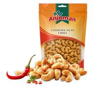 Anjoman Premium Chilli Cashews - 360g, Crunchy Cashew Nuts, Healthy & Natural Plant Based Protein, Ready to Eat Snack with Vitamins & Antioxidants Nuts