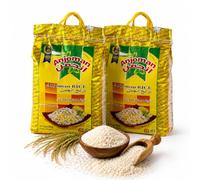 Anjoman Premium Golden Sella Basmati Rice 20 Kg - Extra Long Grain Parboiled Basmati Rice - Non-Sticky, Fluffy & Aromatic - Bulk Catering Size Bag Perfect for Biryani, Pilaf & Mandi