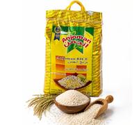 Anjoman Premium Golden Sella Basmati Rice 5 Kg - Extra Long Grain Parboiled Basmati Rice Naturally Aromatic, Non-Sticky & Fluffy Long Grain Rice Perfect for Authentic Biryani, Pilaf & Mandhi 5 KG Bag