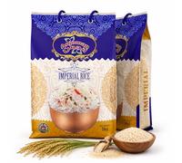 Anjoman Premium Imperial Basmati Rice 5 KG - Authentic Long Grain Aged Traditional Basmati Rice - Naturally Aromatic, Fluffy & Non-Sticky - Perfect for Everyday Meals, Biryani, Pilaf & Side Dishes