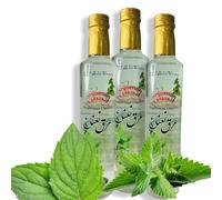 Anjoman Premium Peppermint Water (Pack of 3 x 500ml), Pure & Natural Food Grade Mint Essence Distilled Water for Refreshing Drinks, Desserts, Versatile Culinary & Soothing Digestive Support Liquid