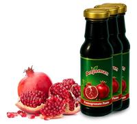 Anjoman Premium Pomegranate Molasses - 280g, Authentic Sweet & Tangy Sour Syrup for Cooking, Marinades & Salad Dressings, Natural & Healthy Antioxidant Rich Pomegranate Syrup (280g (Pack of 3))