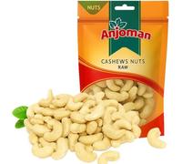 Anjoman Premium Raw Cashew Nuts 180g | Jumbo W240 Whole Cashews | 100% Natural Healthy Snack | Plant Based Protein Vegan Food for Baking, Cooking & Snacking