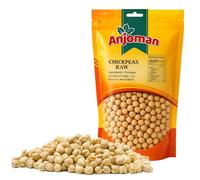 Anjoman Premium Raw Chickpeas - 1 Kg, Crunchy Chickpeas, Healthy & Natural Low Calories, Plant Based Protein, High Fibre with Antioxidants Peeled Chana