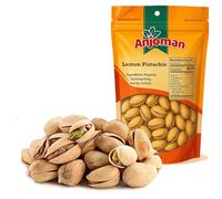 Anjoman Premium Roasted Lemon Pistachio - 400g, Crunchy Zesty & Tangy Flavoured Nuts, Healthy & Natural Vitamin B6 Rich Plant Based Protein, High Fibre Ready to Eat Snack with Antioxidants Nuts