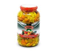 Anjoman Shoor 1.5kg - Traditional Mixed Pickled Vegetables in Brine - Authentic Mild Vegetable Pickle (Torshi Shoor) - Crunchy Garden Medley - Large Value Jar - Pack of 1