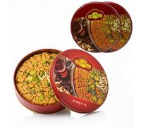 Anjoman Sohan Mohammad - No Sugar Sohan Ghom Gol Sweet | Traditional Saffron Brittle Toffee Without Sugar | Premium Pistachio Sohan | Healthy Dessert - 500g (Pack of 2)