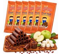 Anjoman Super Sour Dried Fruit Leather Bar 600g (6 x 100g Sheets) Extra Tart Authentic Mediterranean Fruit Leather No Added Sugar, Vegan & Gluten-Free Natural Fruit Roll Ups 40x14cm Sheets Pack of 6