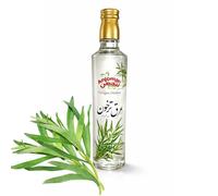 Anjoman Tarragon Water 500ml - Premium Distilled Tarragon Herbal Water - Natural Aromatic Herbal Distillate Beverages & Traditional Recipes - Pure Tarragon Essence - 500ml Glass Bottle