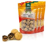 Anjoman Whole Dried Limes (Limoo Amani) - Premium Natural Black Lime for Cooking & Catering - 180g Pack - Pack of 4
