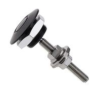 ANJOSHI Quick Release Latch Lock Clip Push Button Bonnet Kit 1.25in/32mm Diameter Universal Aluminum Alloy Quick Latch Lock for Auto Car Bumper License Plate Hood or Various DIY (Black)