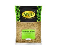 Anju Moong Dal Washed, Split and Peeled Green Gram Lentils, 1 Kg Pack, Dried Form, Vegetarian, Protein Rich