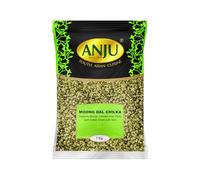 Anju South Asian Cuisine Split Green Gram Moong Dal Chilka with Skin, Premium Quality Lentils, 1 Kg Pack, Vegetarian, Dried Form