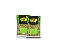 Anju Split Green Gram with Skin, Asian Cuisine Moong Dal Chilka, 1 Kg Pack, Dried Lentils, Vegetarian, Protein-Rich, No Chemical Fertilizers Pack of 2