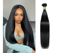 AnJudyReid 11A Bundles Straight Hair 1 Bundle Brazilian Virgin Human Hair Straight 24 Inch 100% Unprocessed Hair 1 Bundle