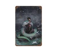 ANJUJU Anime Spirited Away Tin Sign Vintage Metal Pub Club Cafe Bar Home Wall Art Decoration Poster Retro 11.8"x7.9"
