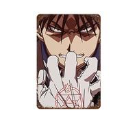 ANJUJU Fullmetal Alchemist Brotherhood Retro Poster Metal Tin Sign Chic Art Retro Iron Painting Bar People Cave Cafe Family Garage Wall Decoration 11.8"x7.9"