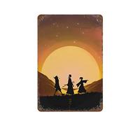 ANJUJU Mugen Samurai Champloo Retro Poster Metal Tin Sign Chic Art Retro Iron Painting Bar People Cave Cafe Family Garage Wall Decoration 11.8"x7.9"