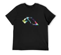 Anjunabeats T-Shirt Round Neck Graphic Unisex Top Tees Men T-Shirt Black 3XL