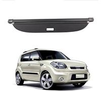 AnJWen Car Retractable Rear Trunk Parcel Shelf for Kia Soul AM 2008-2013,Boot Shelves Partition Interior Security Decorat