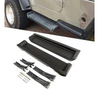 AnJWen Car Side Steps Side Skirts Running Boards for Jeep Wrangler TJ Sport 2Door 1997-2006, Aluminium and ABS Plastic Anti-Scratch Protector Car Exterior Styling Accessories