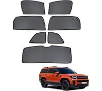 AnJWen Car Window Shades for Baby Suitable for Hyundai Santa Fe 2024-2025, Magnetic Layer Full Car Curtains/Half Car Sun Shade, Back Side Windows Cover, Window Blinds Sunshades