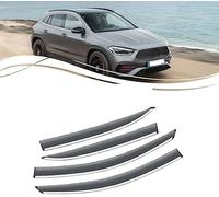 AnJWen Wind Deflectors For Mercedes-Benz GLA H247 2020 2021 2022 2023 2024,Car Side Window Ventilated Visors Rain Guards Accessories,Wind-Sun-Rain Deflectors,4pc