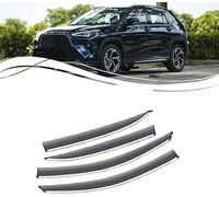 AnJWen Wind Deflectors Set for Toyota Yaris Cross GR 2023 2024,Car Side Window Ventilated Visors Rain Guards Accessories 4pc