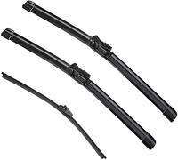 AnJWen Windscreen Wiper Blades for VW Polo MK 4 Typ 9N3 2007-2009 FRONT & REAR Enhanced Clarity, Quick Installation, Easy Replacement
