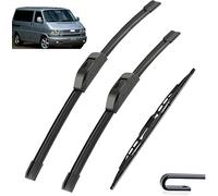AnJWen Windscreen Wiper Blades for VW Transporter T4 1990-2003 FRONT & REAR Enhanced Clarity, Quick Installation, Easy Replacement