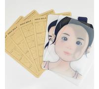 Anka Bella Reusable Face Paint Practice Board,7pcs Face Painting Practice Sheet with Various Patterns,One Stroke Excersize Template A4 Size