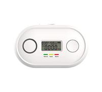 ANKA Carbon Monoxide Alarm Detector(10 year battery) with CO Concentration LED Digital Display, Test/Silence Button,Conforms to EN 50291 Standards,AJ-833