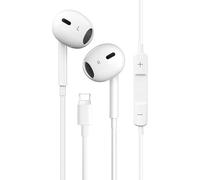 ANKA In Ear Headphones Wired Earphones Built-in Microphone and Volume Control Earbuds,Headphones Compatible with Phone 14/13/12/11/SE/XR/XS/8/7 White 1Pack Plug and play -Enhanced version