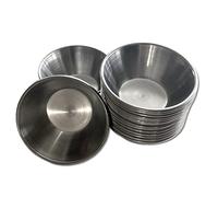 Anka Marka 34 pcs Dipping Bowls - Stainless Steel Sauce Cups - 1.5 oz - 44 ml Small Size Metal Ramekins - Ideal for Tapas Dishes, Snacks, Sauces and Soy Sauce Dish