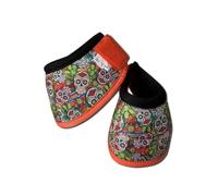 Ankaier Horse Bell Boots Overreach Bell Boots for Horses Protective Hoof Boots Ballistic Protection 2 Counts (Skull, Medium)