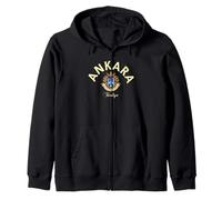 Ankara Turkish City TeeTurkiye Capital Turkey Ankara Zip Hoodie