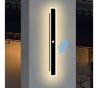 ANKBOY Outdoor Wall Lamp with Motion Sensor LED Light Outdoor Waterproof IP65 Yard Wall Light Long Modern Entrance Aluminum Wall Light Natural Light 4500K (120cm)